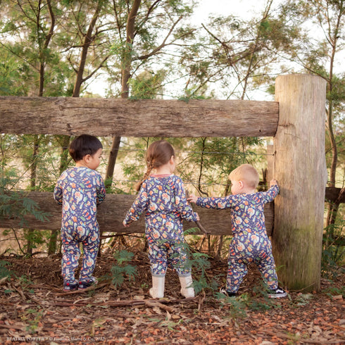 Monarch Store Bamboo Romper (Bootysuit) V3.0 LONG SLEEVED : Peter Rabbit Classic